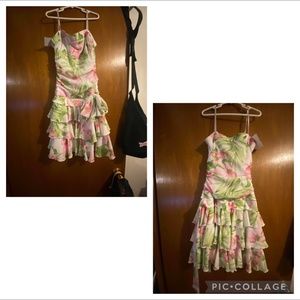 Flower semi formal dress